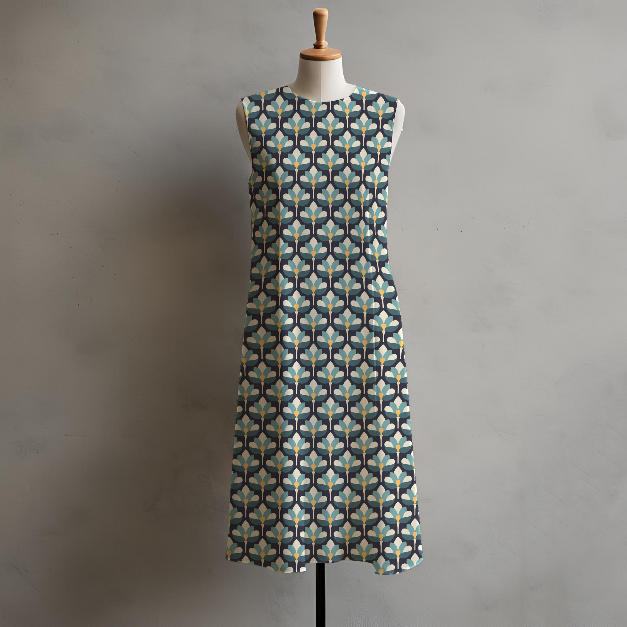 RouCouCou - Cotton Lawn - Retro Lillies