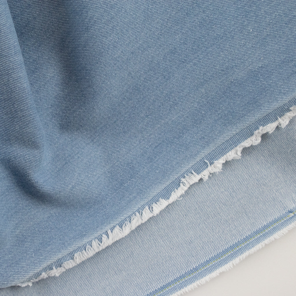 Rigid 12oz Washed Denim - Faded Denim