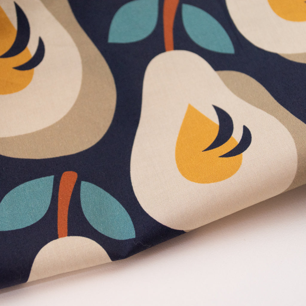 RouCouCou - Cotton Lawn - Retro Pears