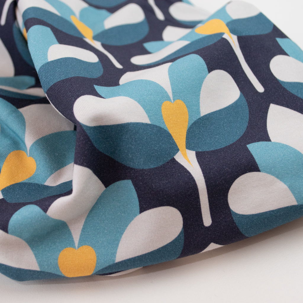 RouCouCou - Cotton Jersey - Retro Lillies