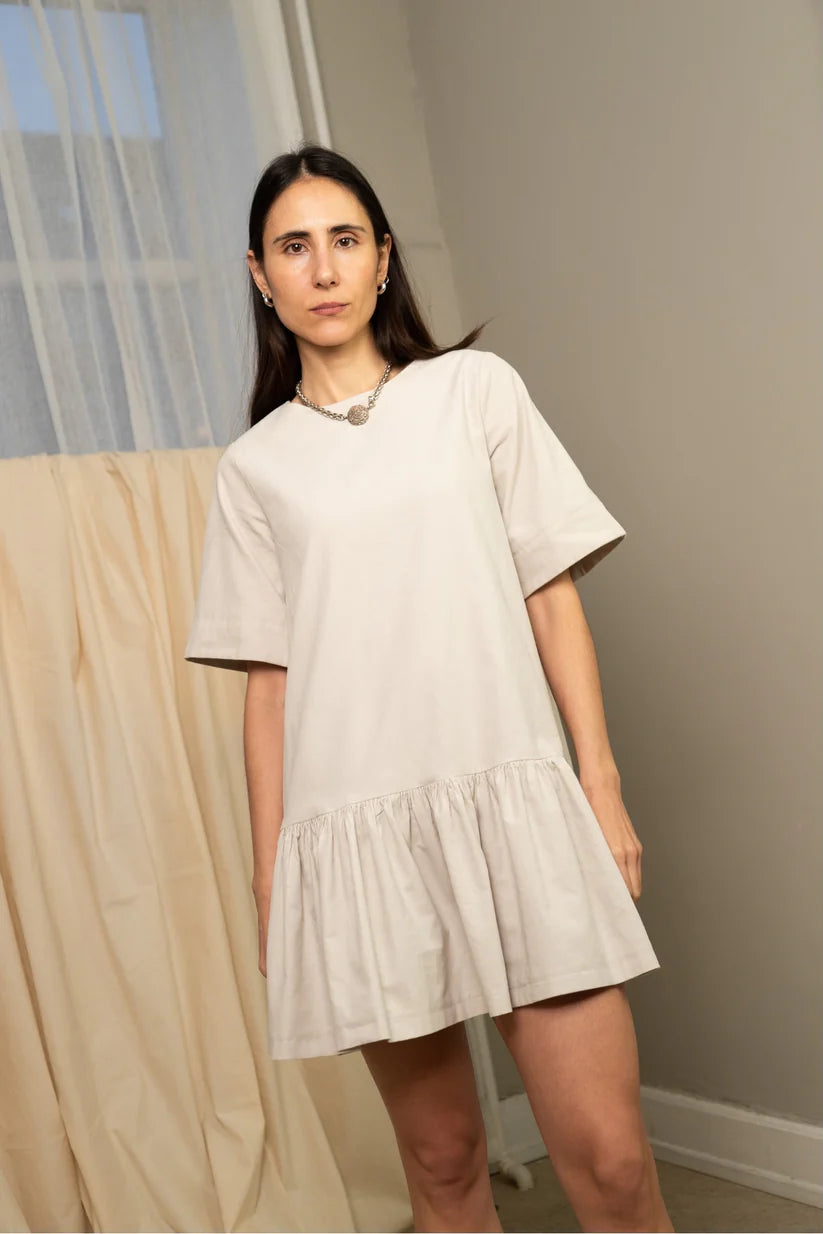 PDF Pattern - Ruffle Dress x Big T Sleeves | Puff and Pencil