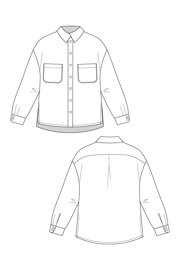 PDF Pattern - Silmu Shirt & Shirt Dress | Named Clothing