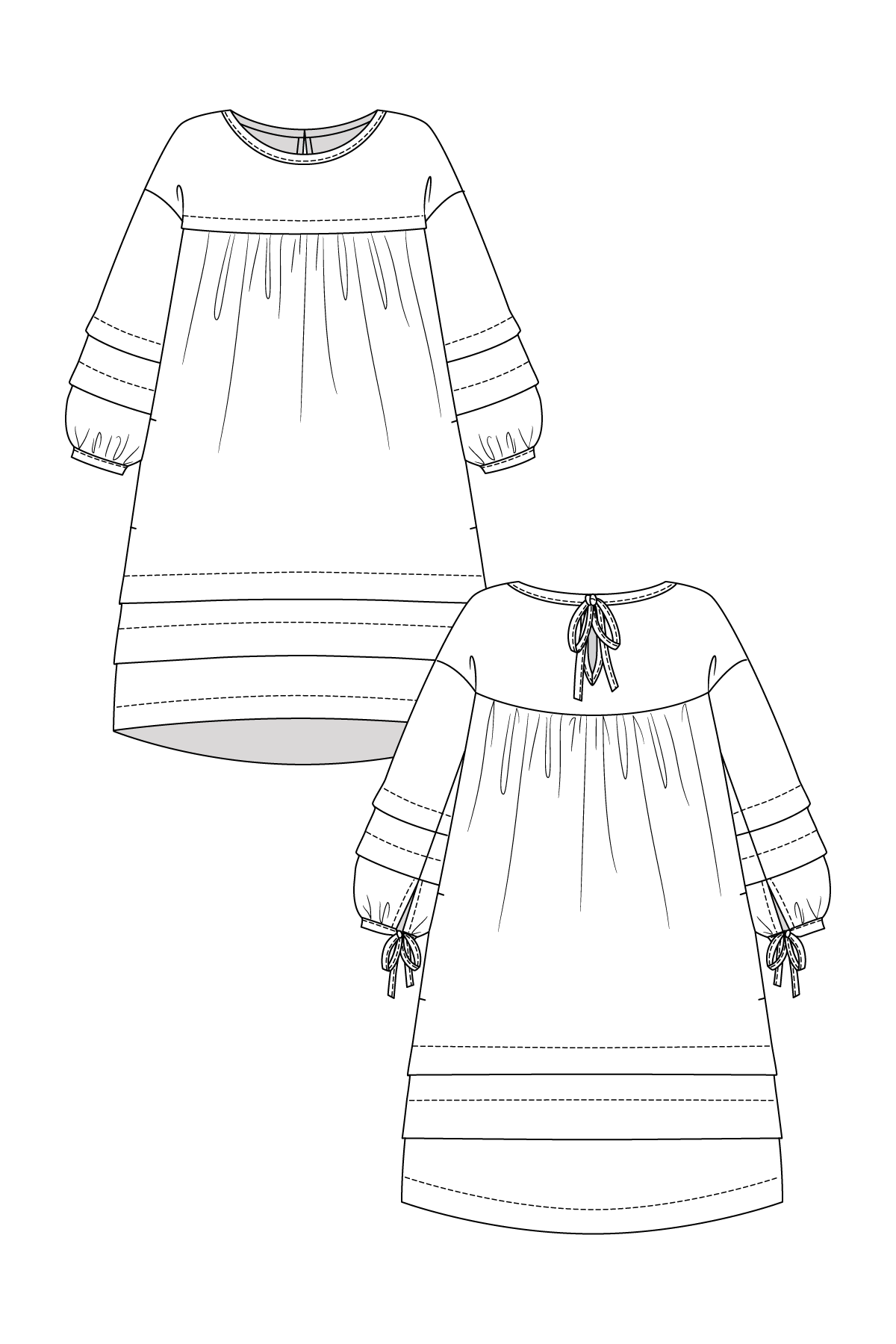 PDF Pattern - Syli Dress & Blouse | Named Clothing