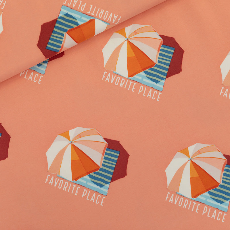 See You At Six - Favorite Place - French Terry - Papaya Punch Pink