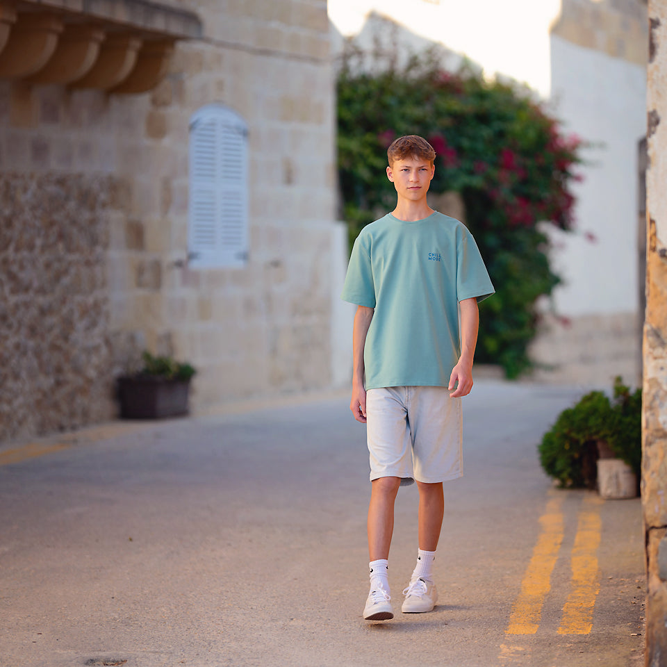 See You At Six - French Terry - Dusty Turquoise