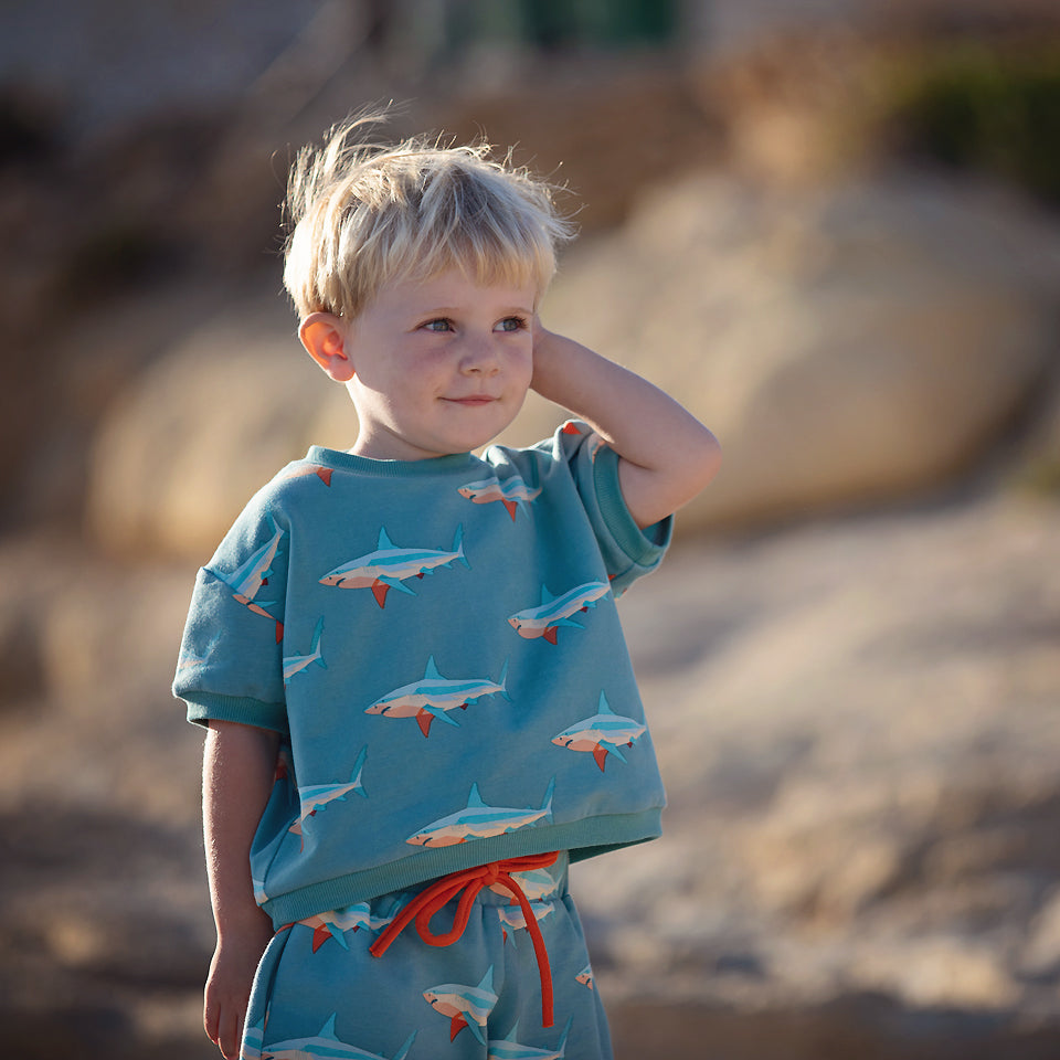 See You At Six - Ribbing - Dusty Turquoise