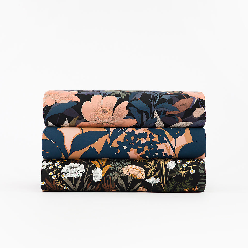 See You At Six - Shadow Flowers - Viscose Rayon Satin