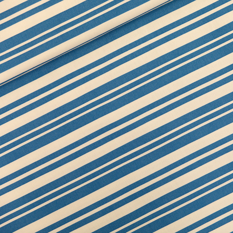See You At Six - Summer Horizontals - Cotton Canvas Gabardine Twill - Off-White