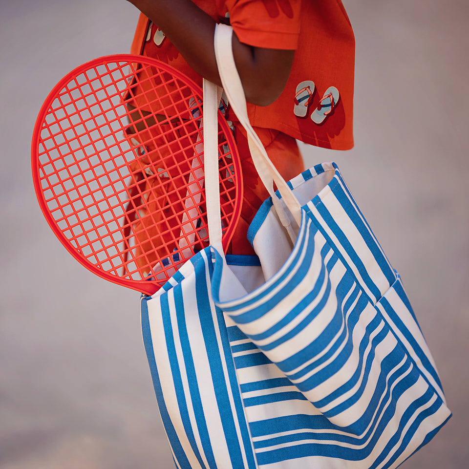 See You At Six - Summer Horizontals - Cotton Canvas Gabardine Twill - Off-White
