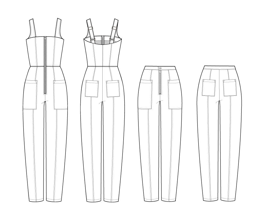 PDF Pattern - Sloane Overalls and Pants | Victory Patterns