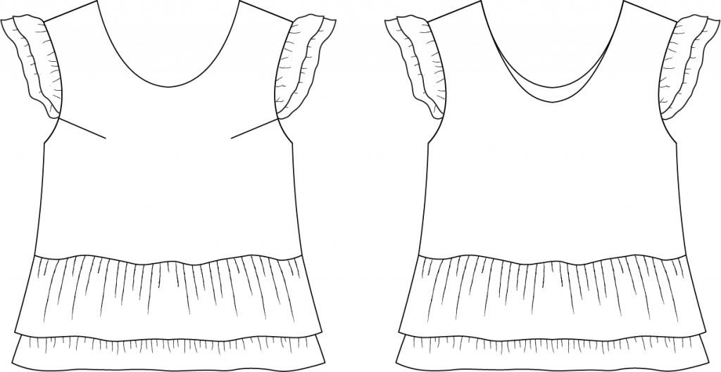 PDF Pattern - Solène Top | Cha' Coud