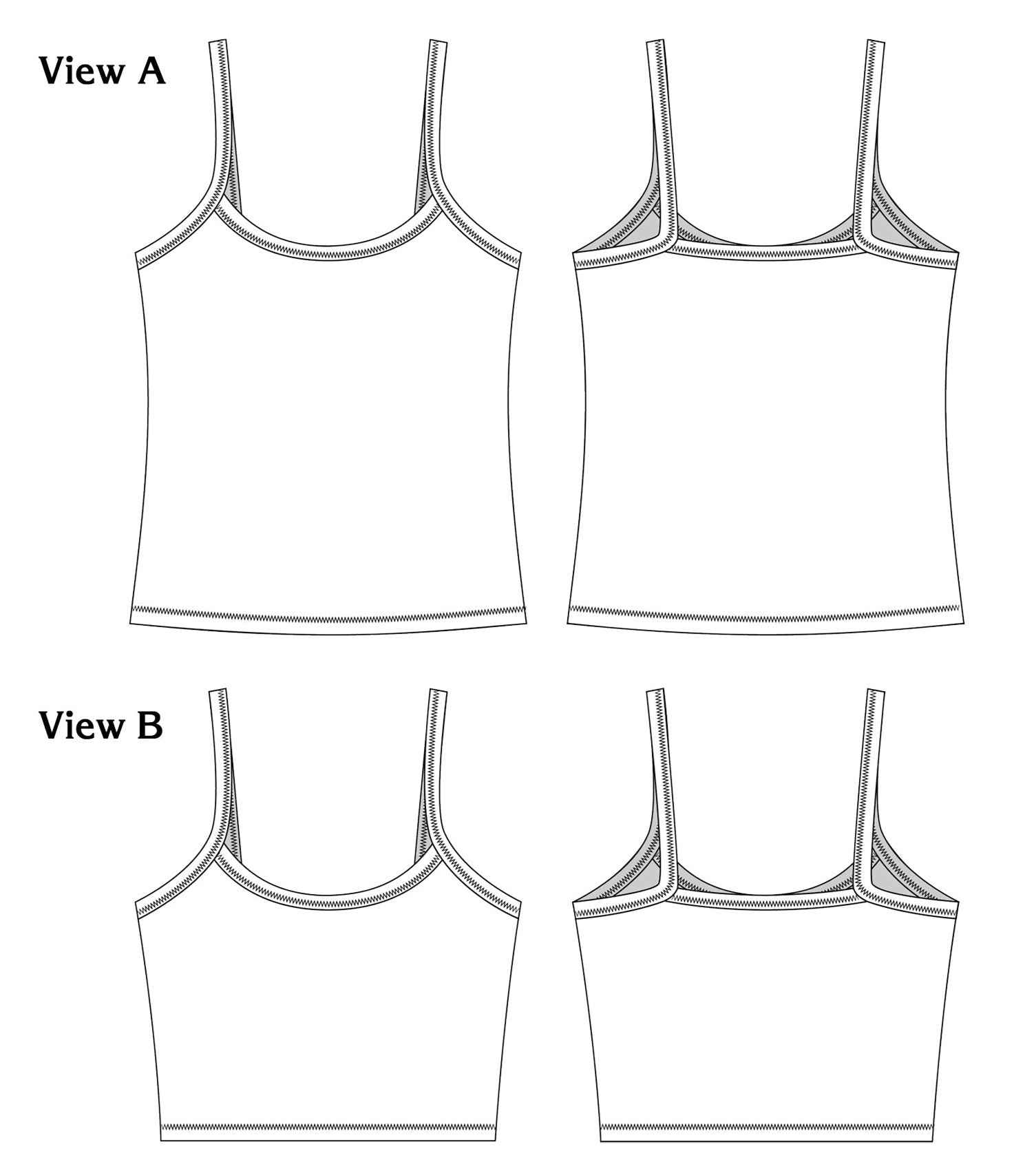 PDF Pattern - Sommar Camisole | Paradise Patterns