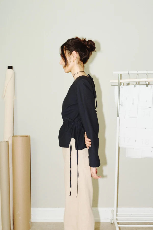 PDF Pattern - Tie Waist Blouse x Cone Sleeves | Puff and Pencil