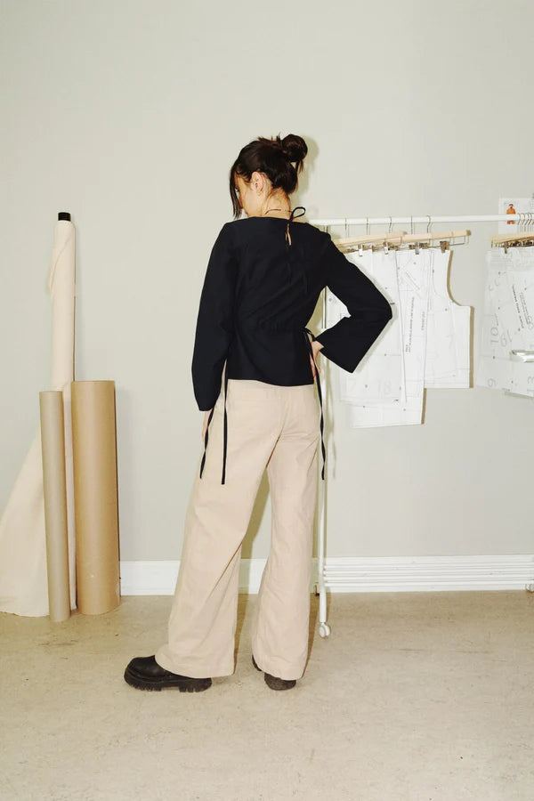 PDF Pattern - Tie Waist Blouse x Cone Sleeves | Puff and Pencil
