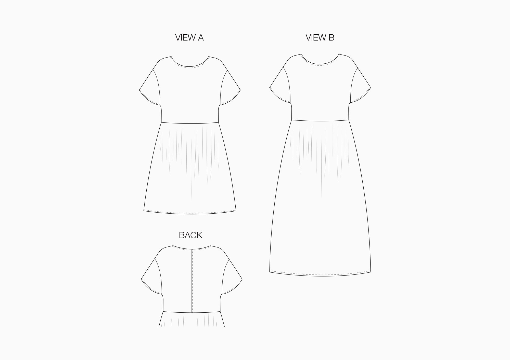 Fawn Dress Set - Sewing Pattern | Common Stitch