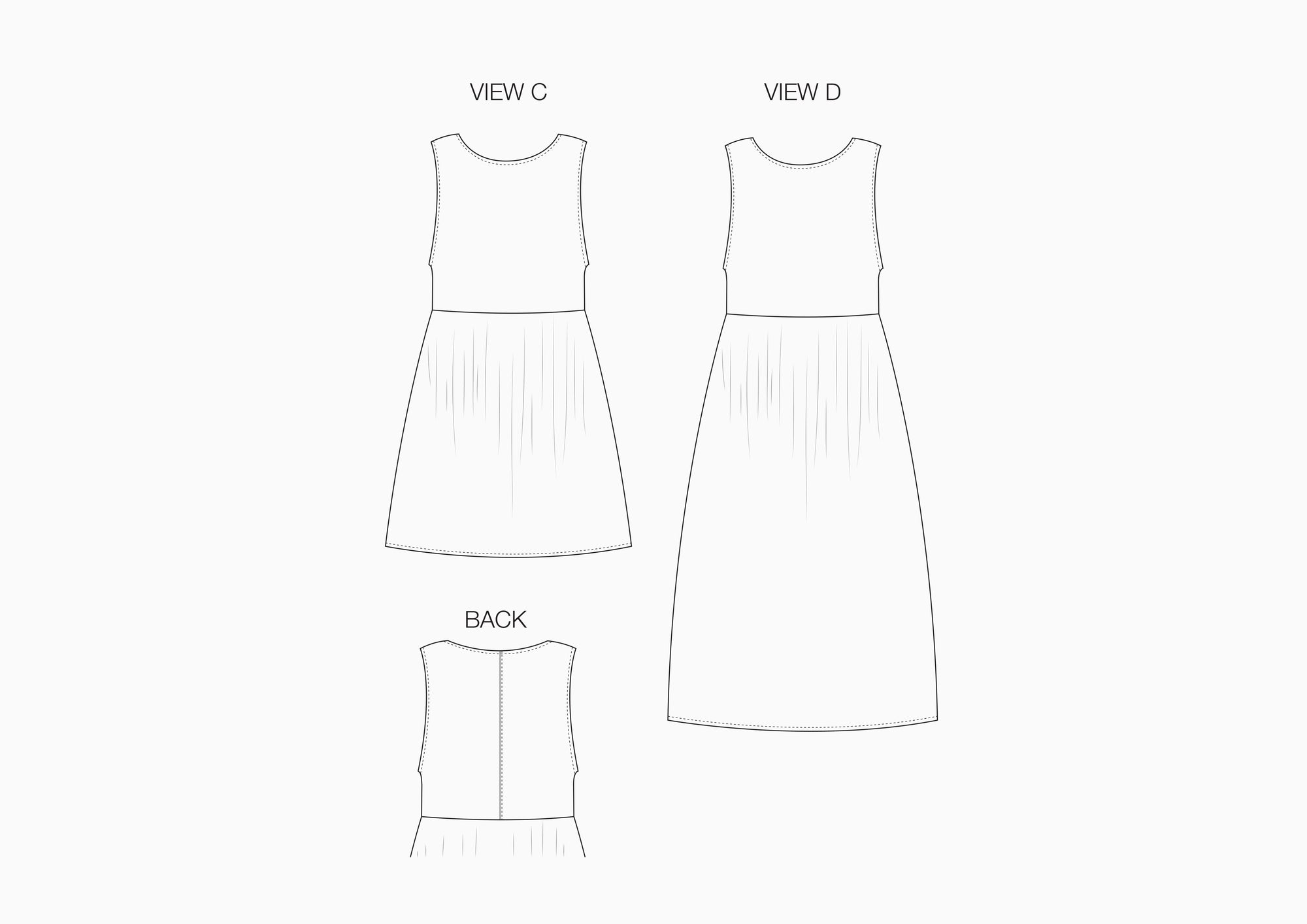 Fawn Dress Set - Sewing Pattern | Common Stitch