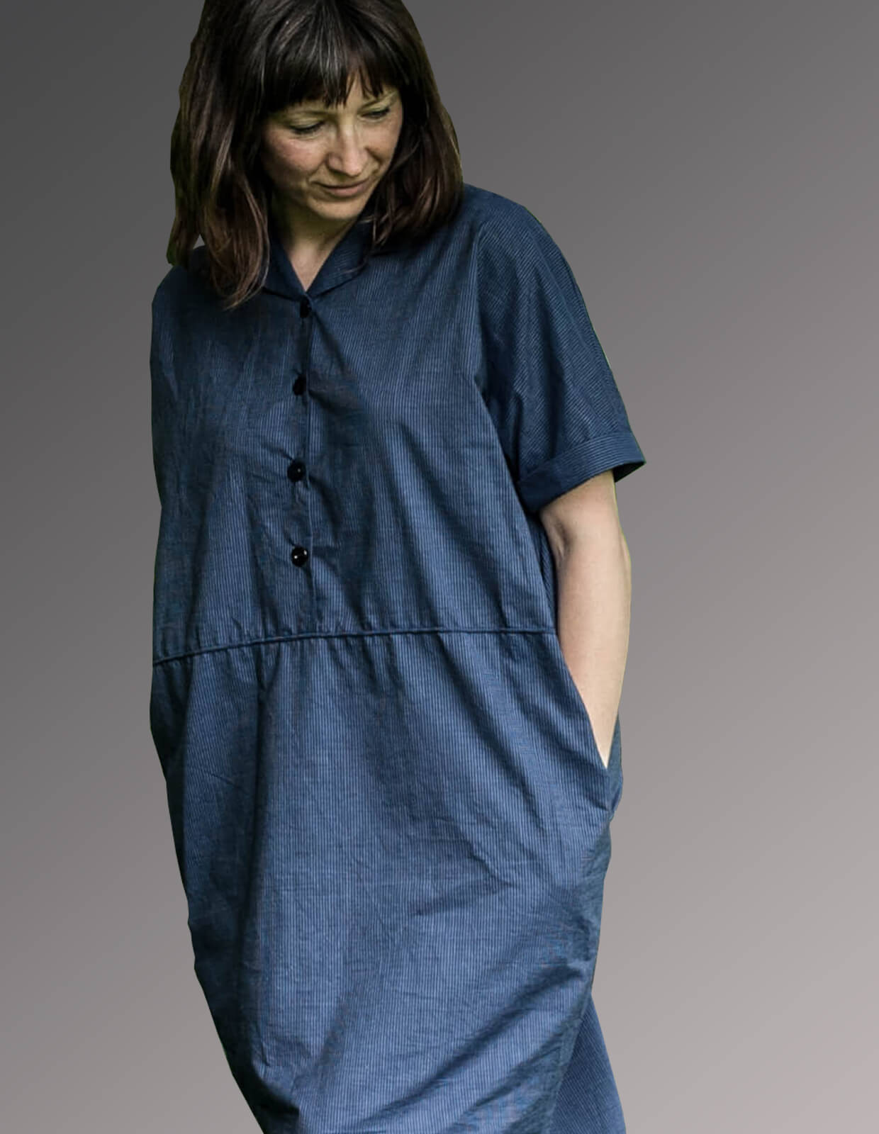 PDF Pattern - Flip Collar Shirt Dress | The Makers Atelier
