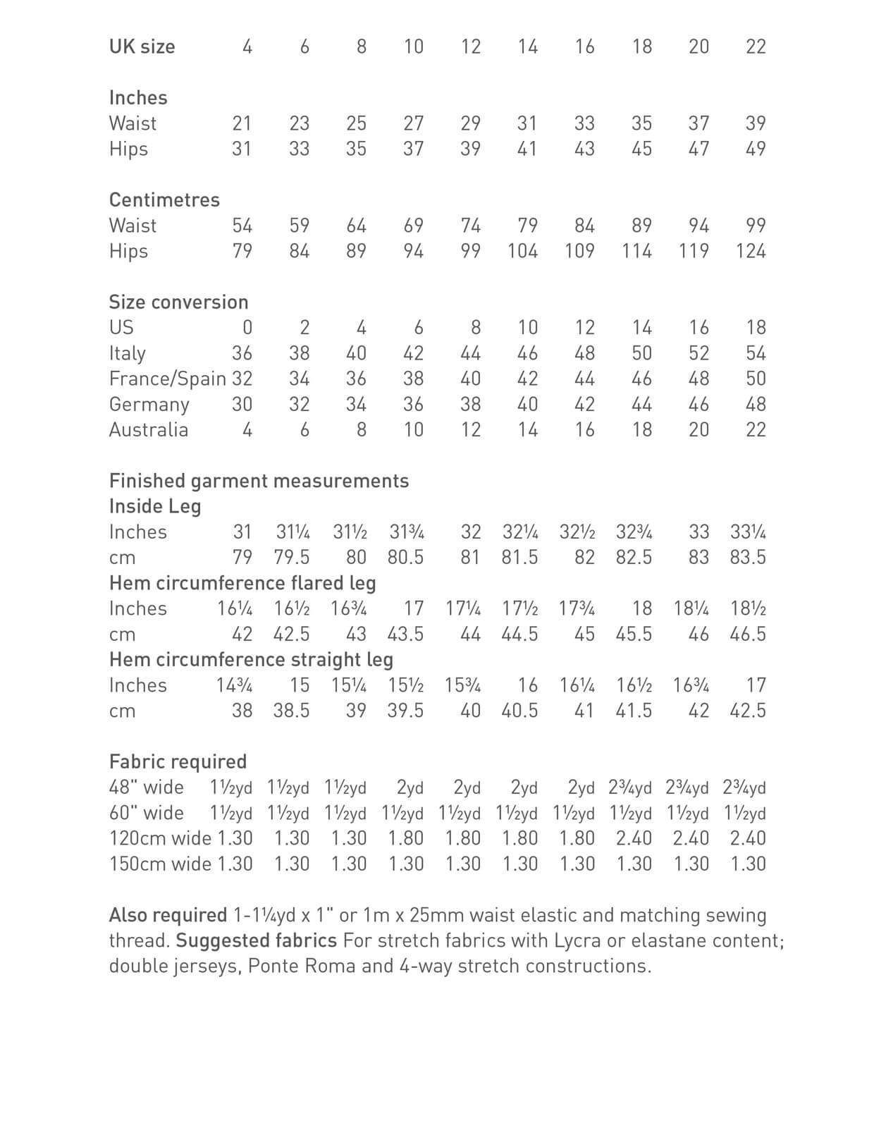 PDF Pattern - Pull-on Trouser | The Makers Atelier