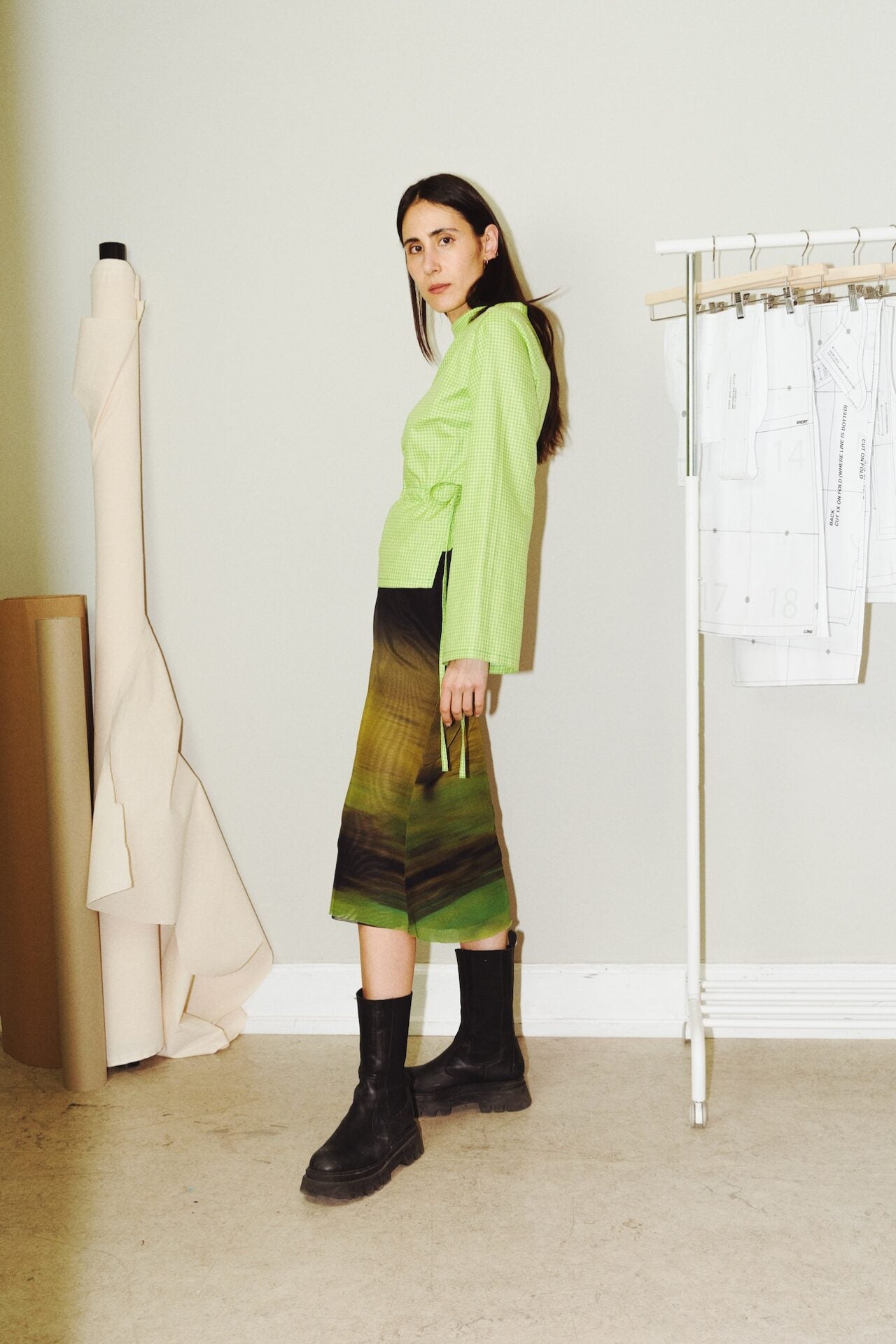 PDF Pattern - Tie Waist Blouse x Cone Sleeves x Standing Collar | Puff and Pencil