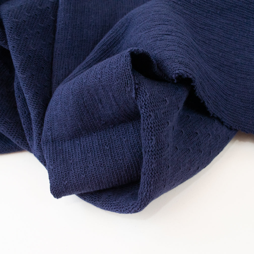 Cardigan Knit - Indigo Blue
