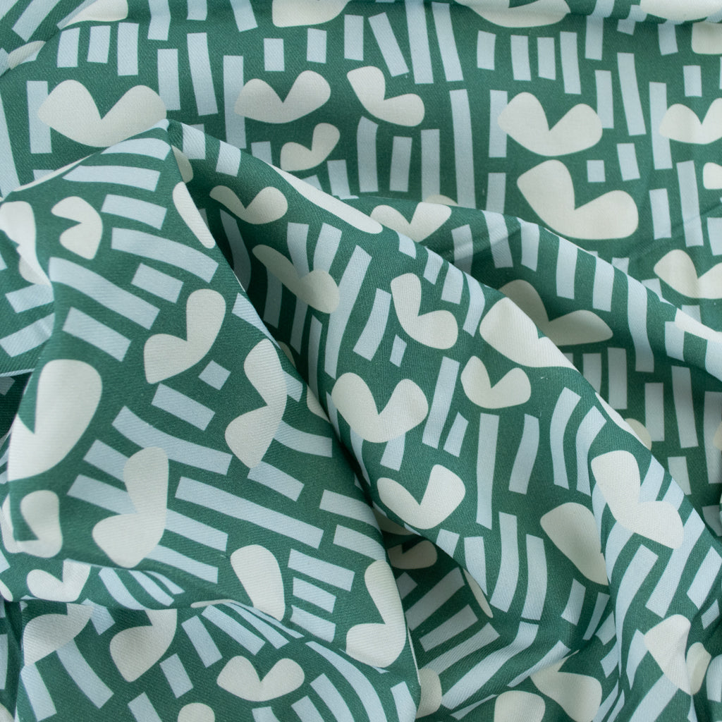 Jessica Nielsen - Cotton Viscose Twill - Sage Love