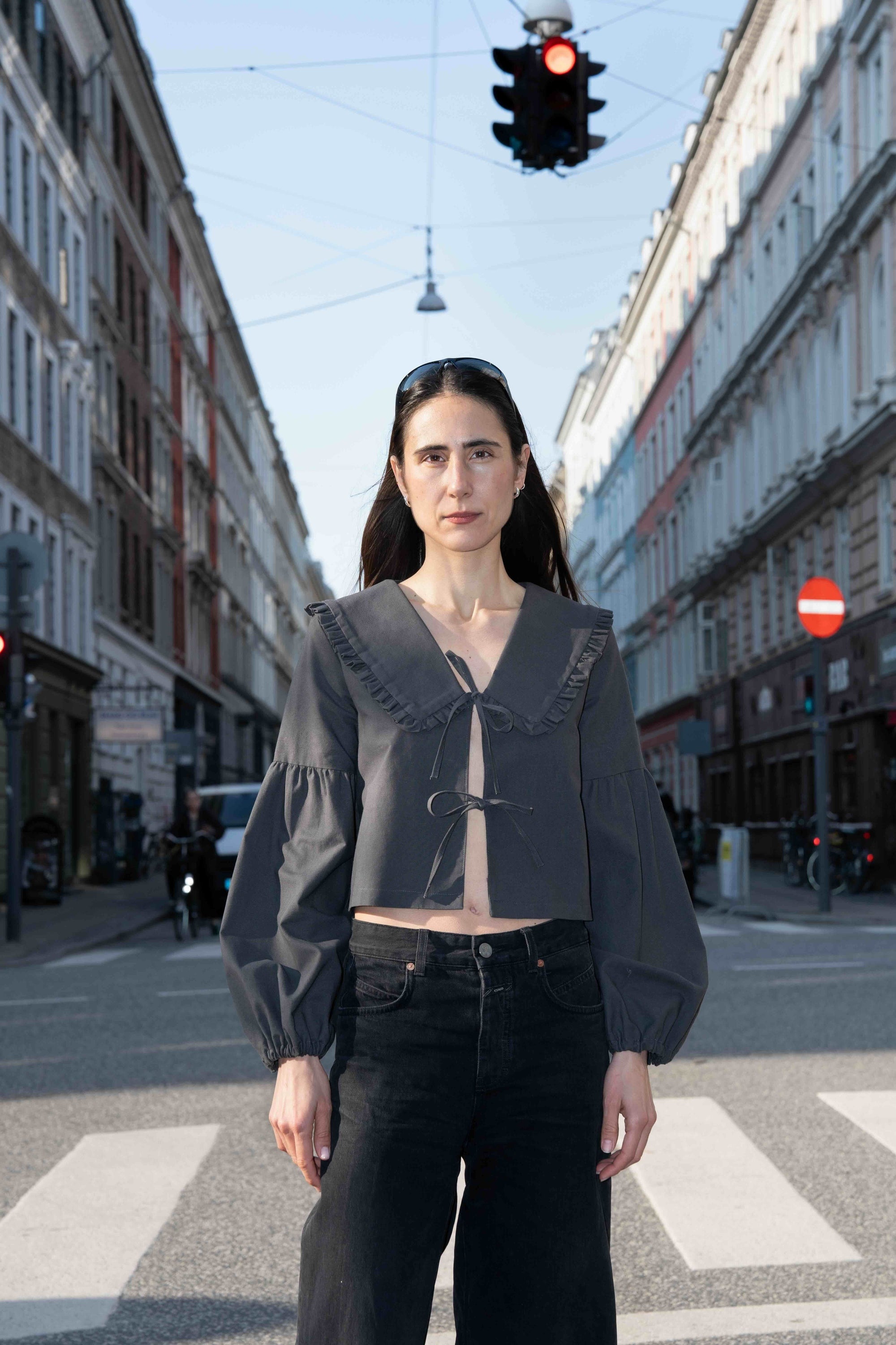 PDF Pattern - Tie Blouse x Peggy Collar x Lantern Sleeves | Puff and Pencil
