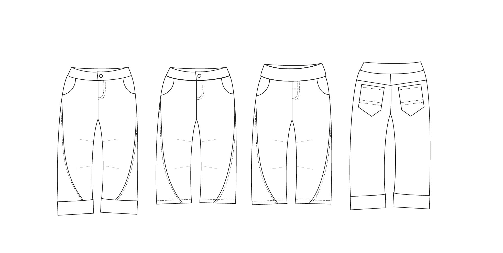 PDF Pattern - Twist & Shout Trousers | Waves & Wild