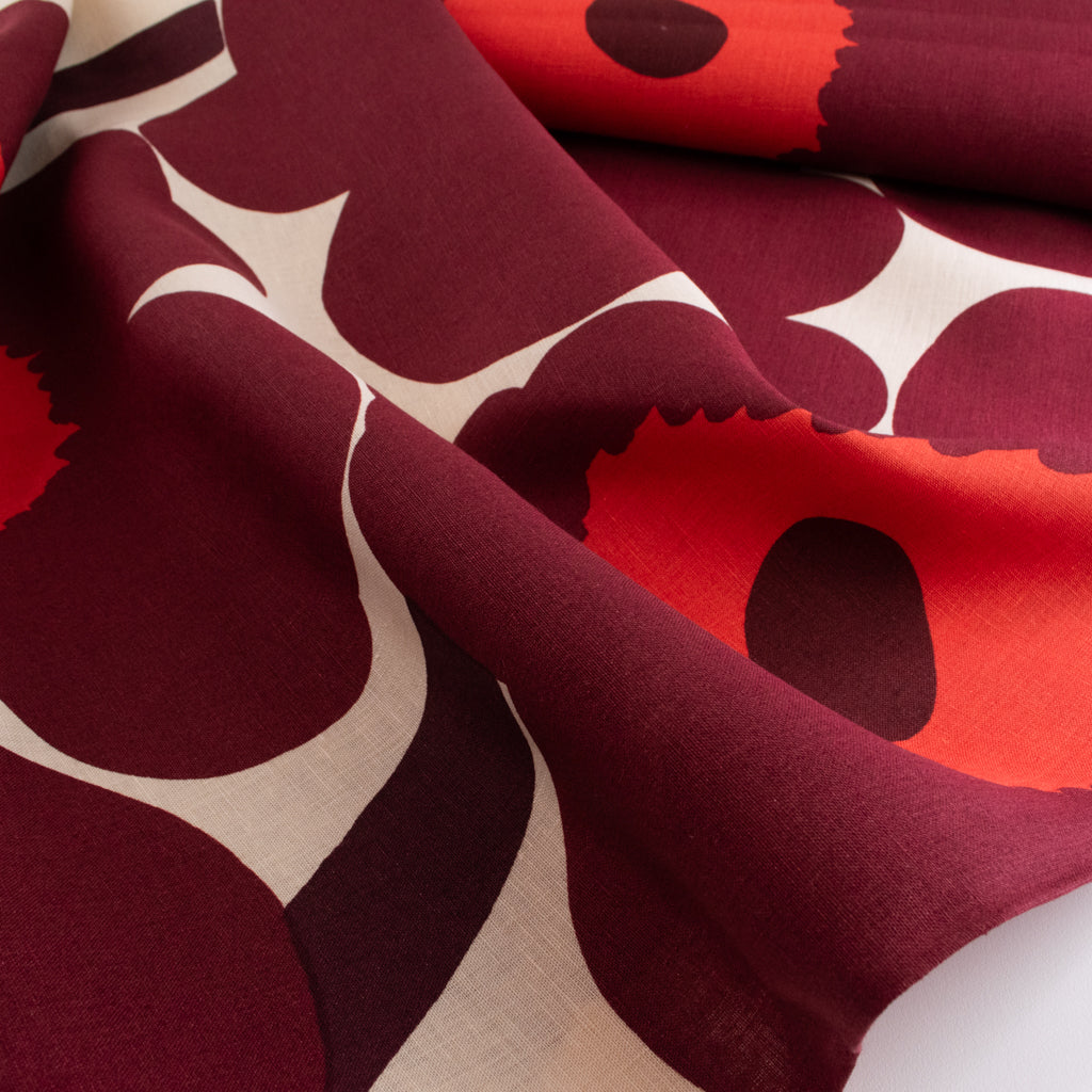 Marimekko - Unikko - Linen - Wine