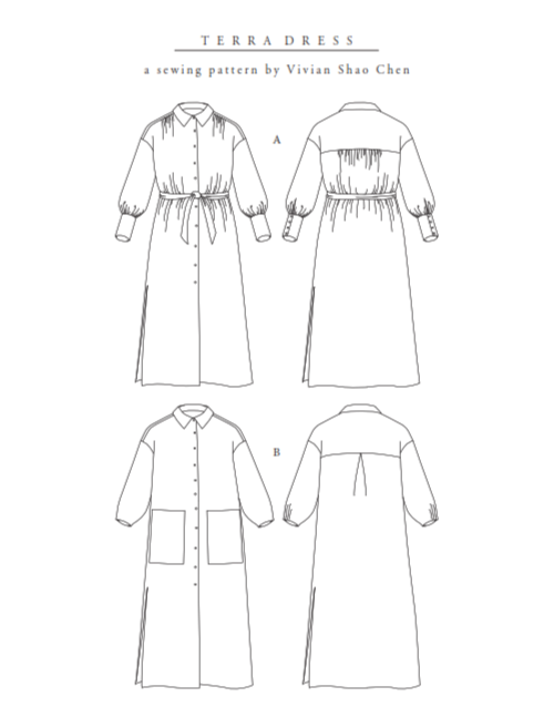 PDF Pattern - Terra Dress | Vivian Shao Chen