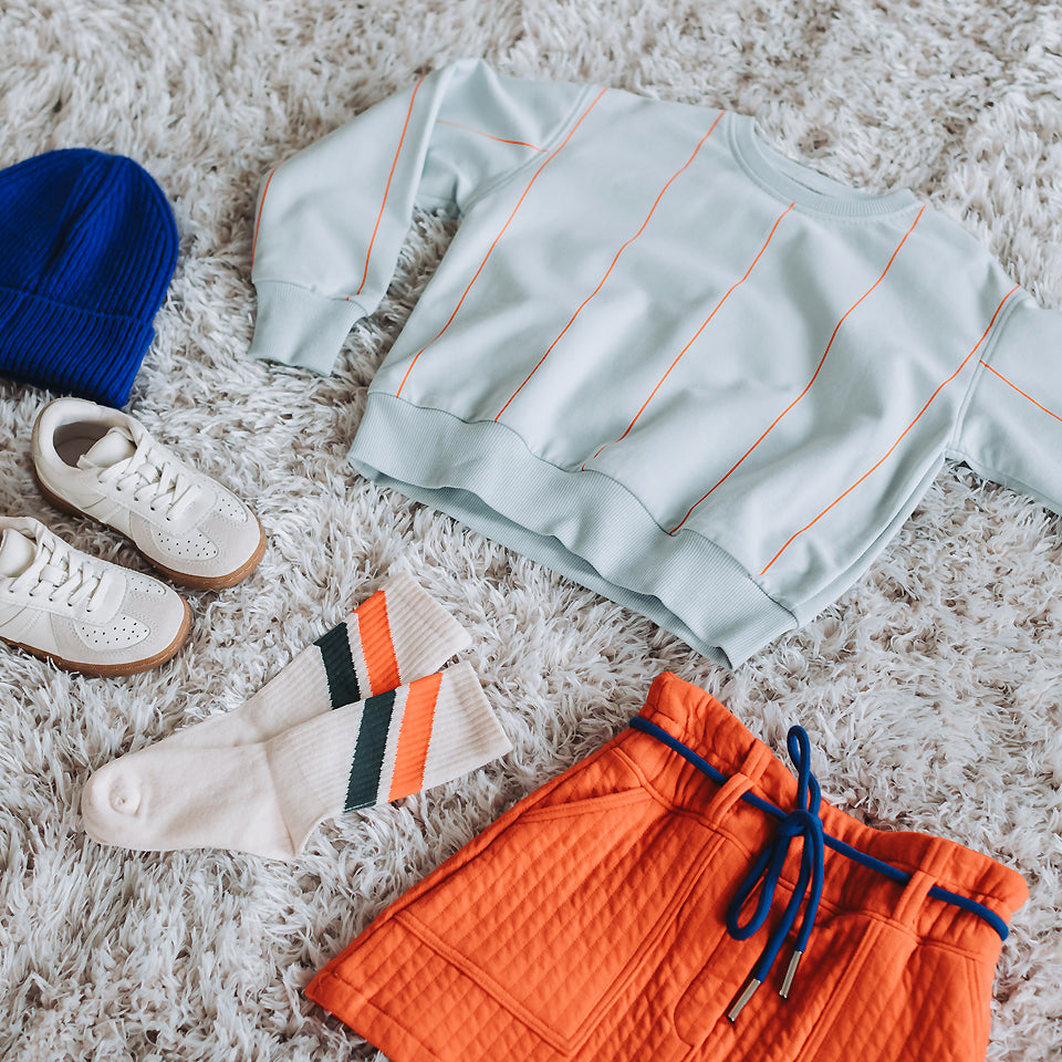 See You At Six - Verticals - French Terry - Baby Blue
