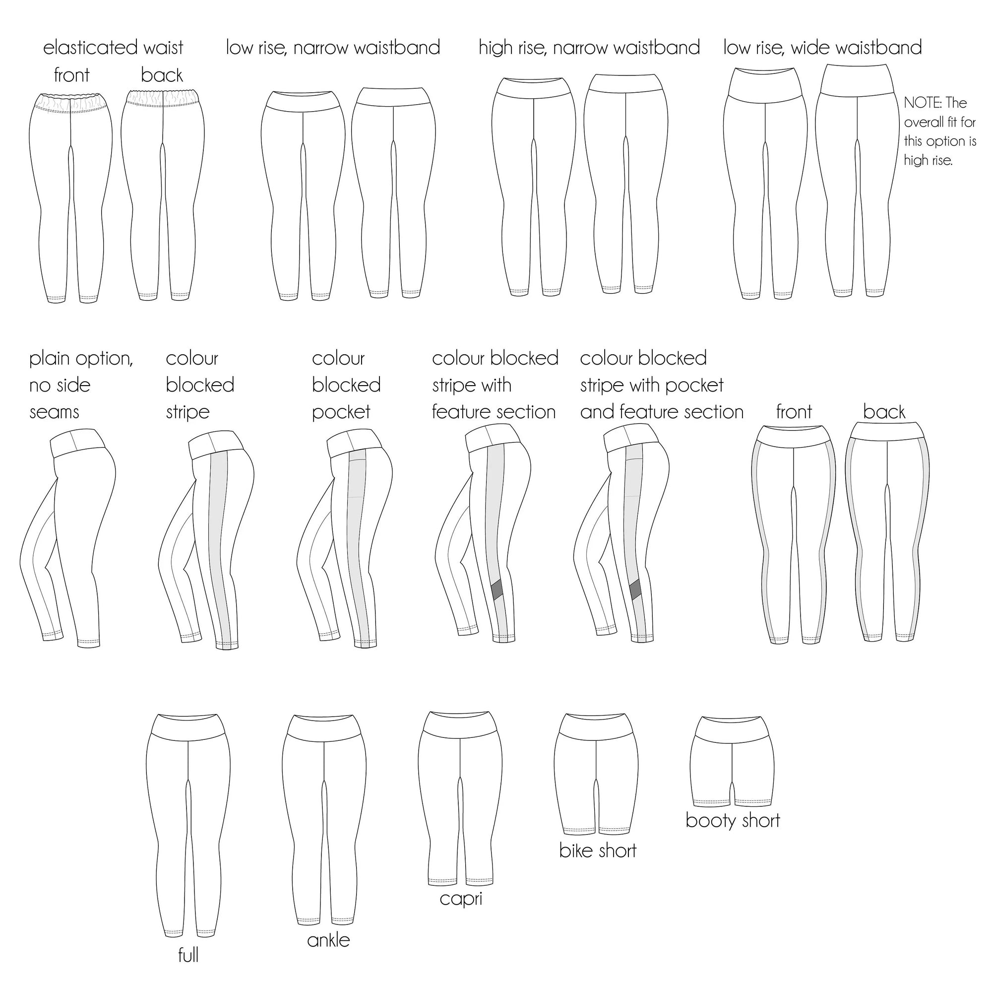 PDF Pattern - Jupiter Leggings - Adult Male/Straight Fit | Waves & Wild