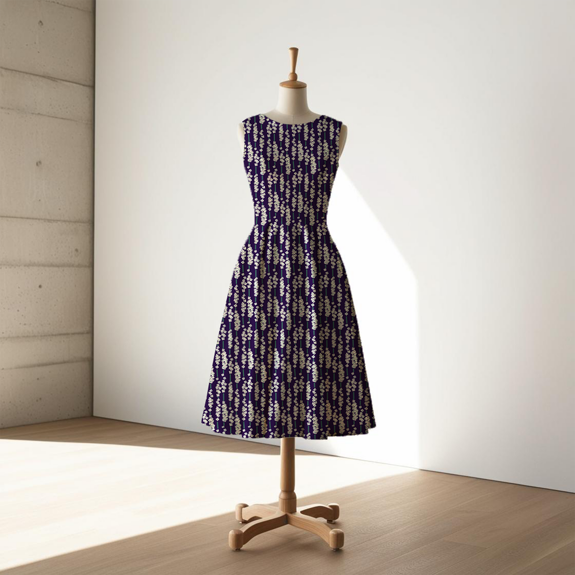 Jessica Nielsen - Cotton Viscose Twill - Purple Blossoms