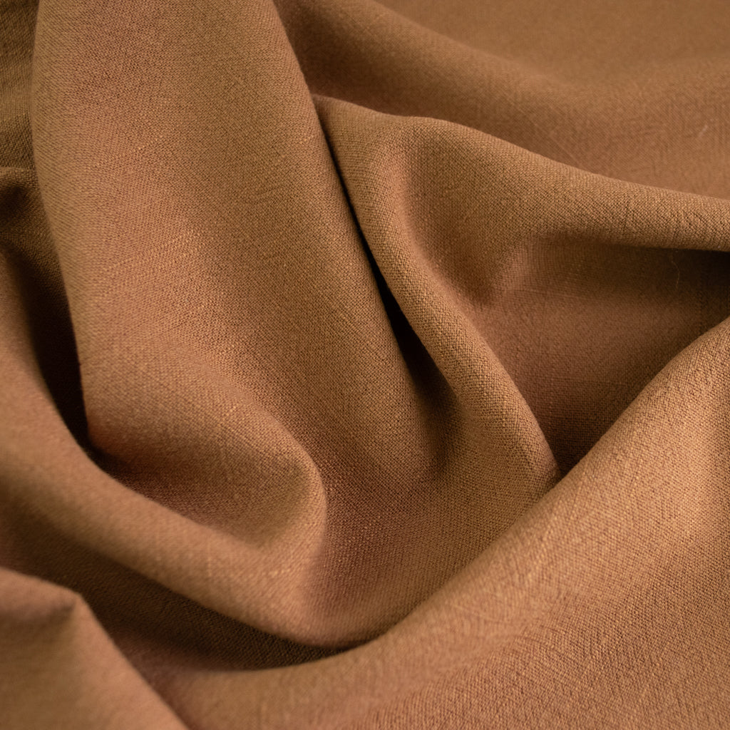 Viscose Linen Noil - Acorn Brown