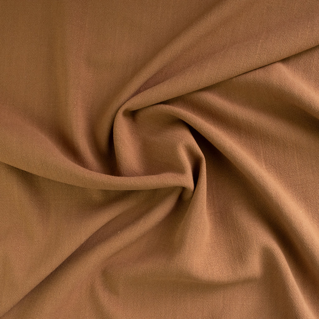 Viscose Linen Noil - Acorn Brown