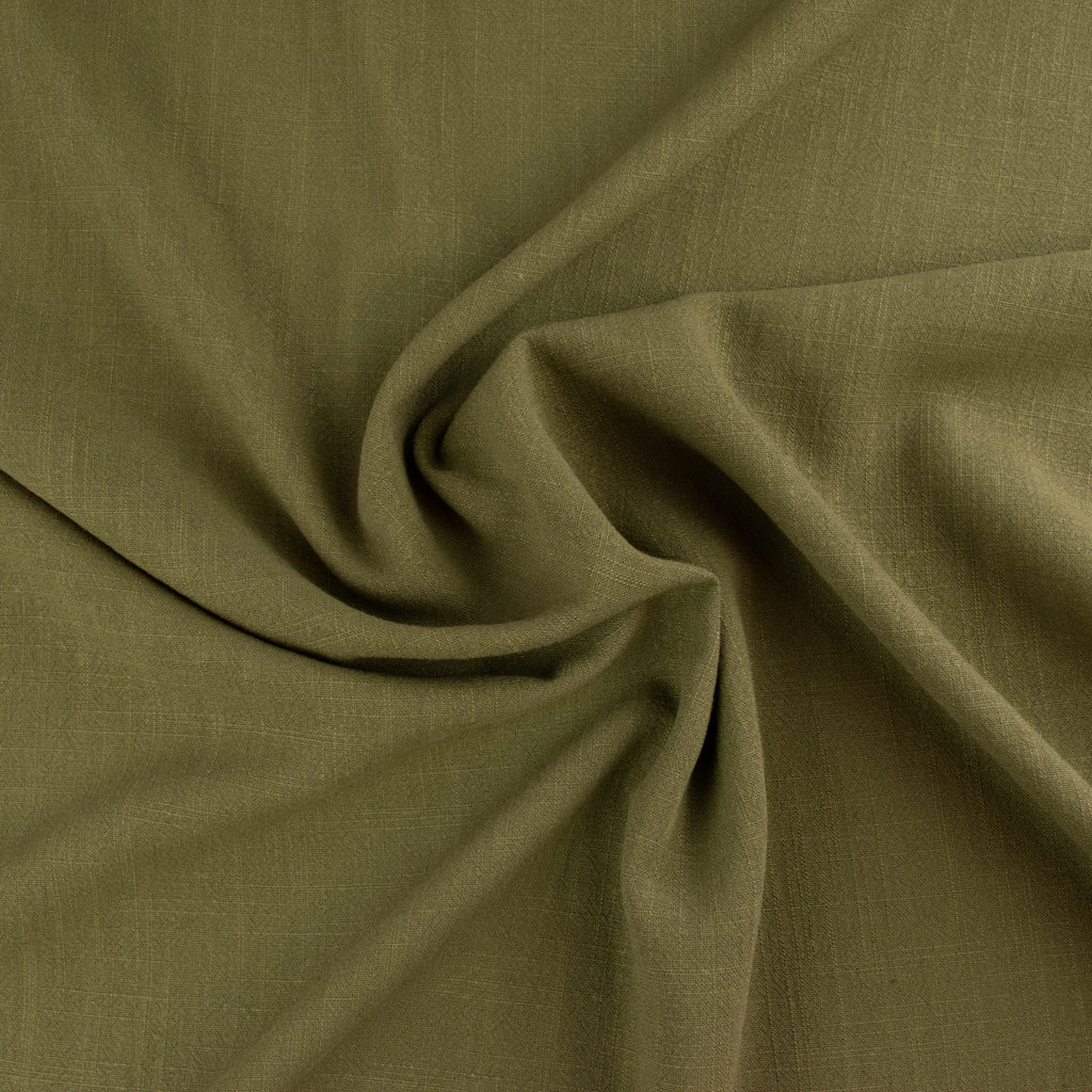 Viscose Linen Noil - Light Olive