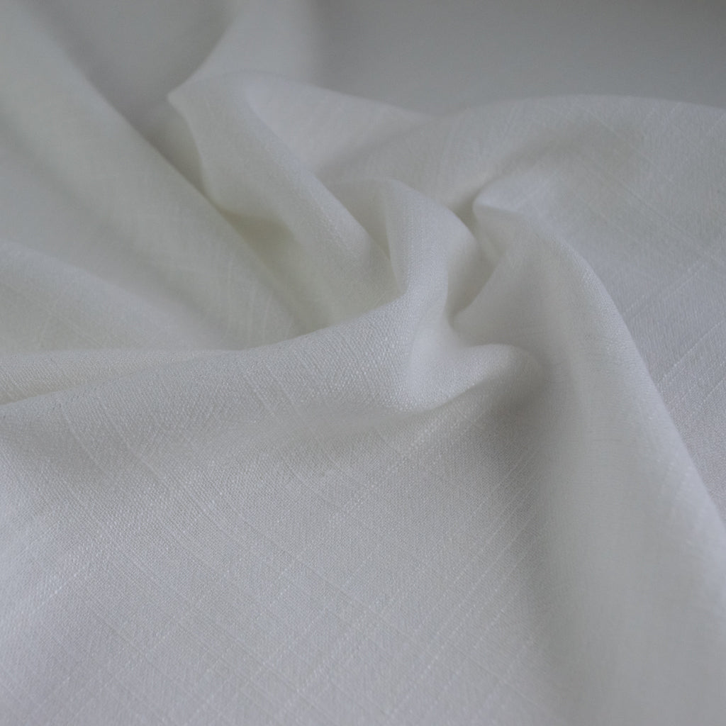 Viscose Linen Noil - White