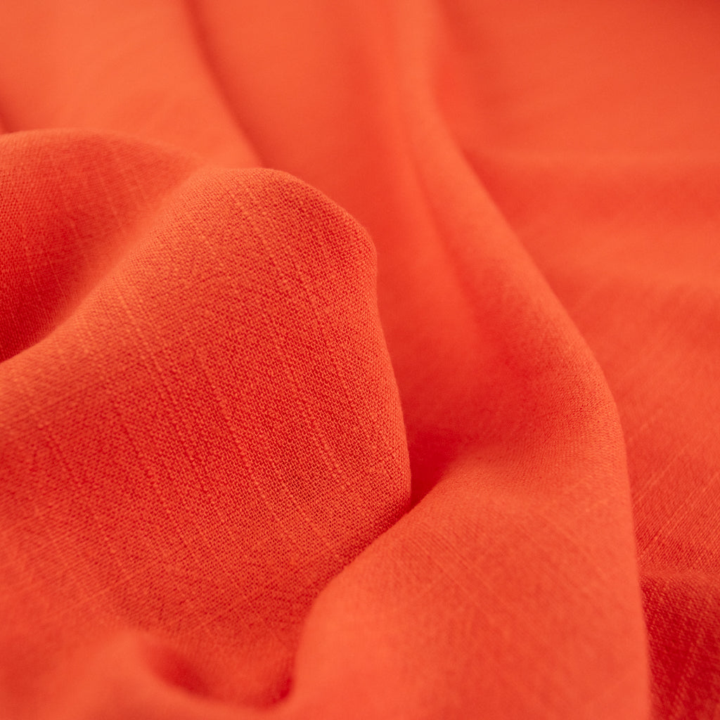 Viscose Linen Noil - Tangerine