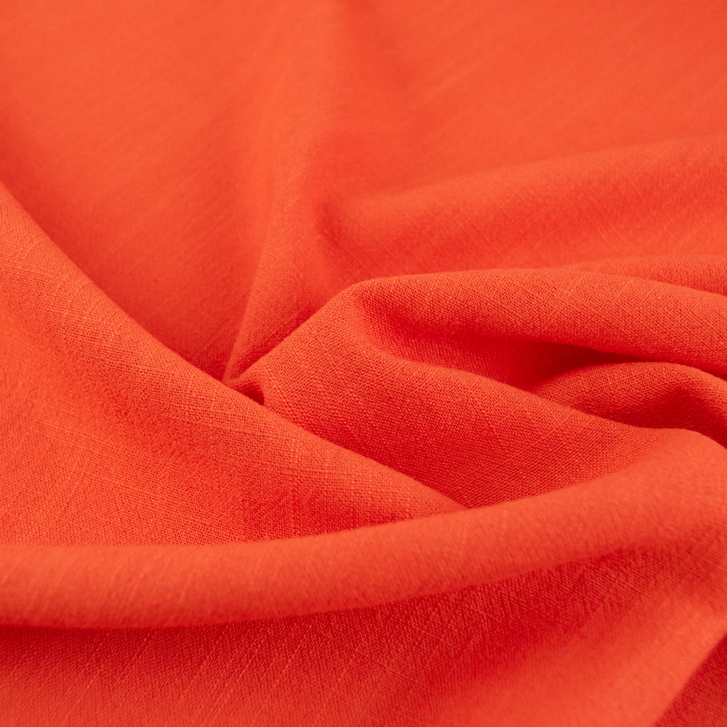 Viscose Linen Noil - Tangerine