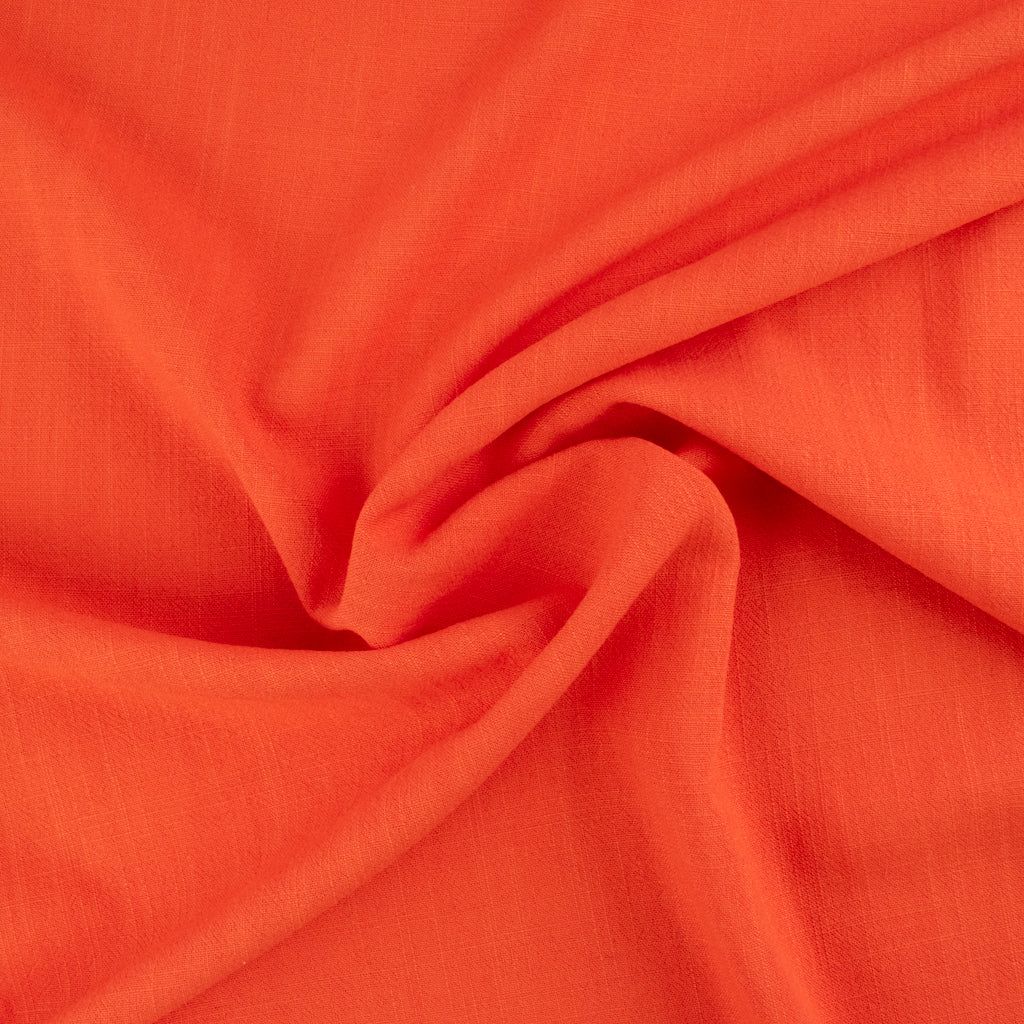 Viscose Linen Noil - Tangerine