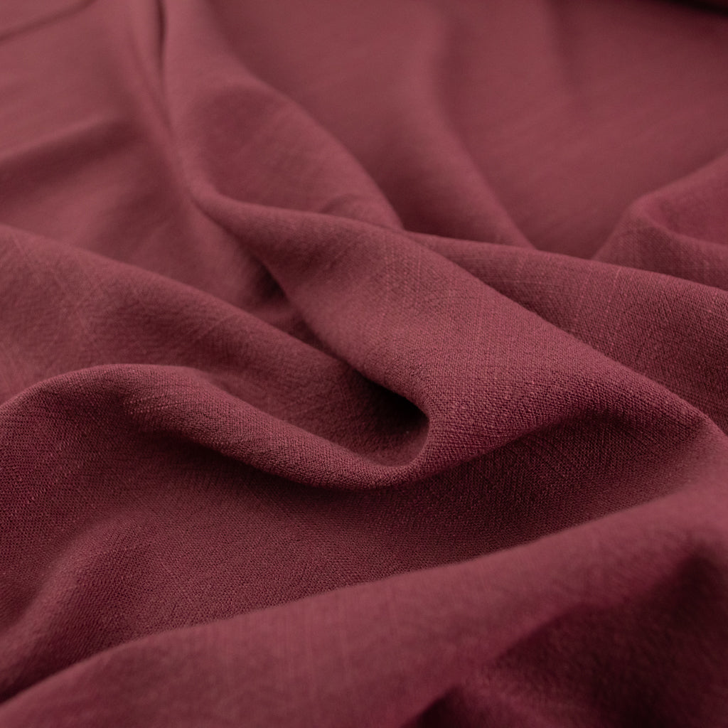 Viscose Linen Noil - Merlot