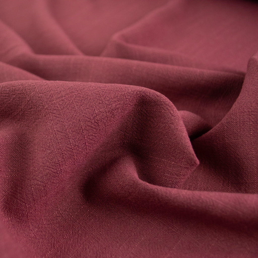 Viscose Linen Noil - Merlot