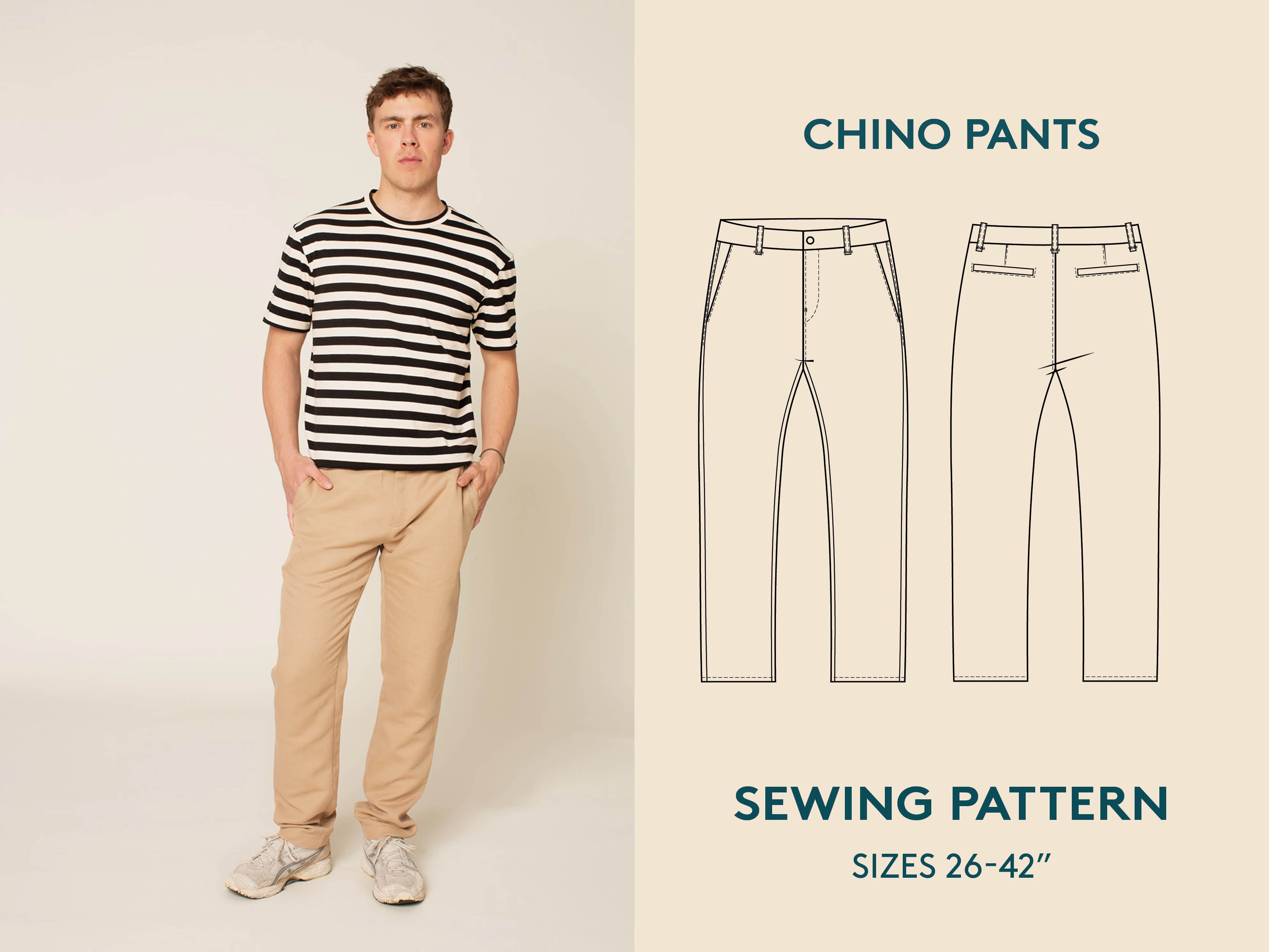 Chino Pants - Sewing Pattern | Wardrobe By Me