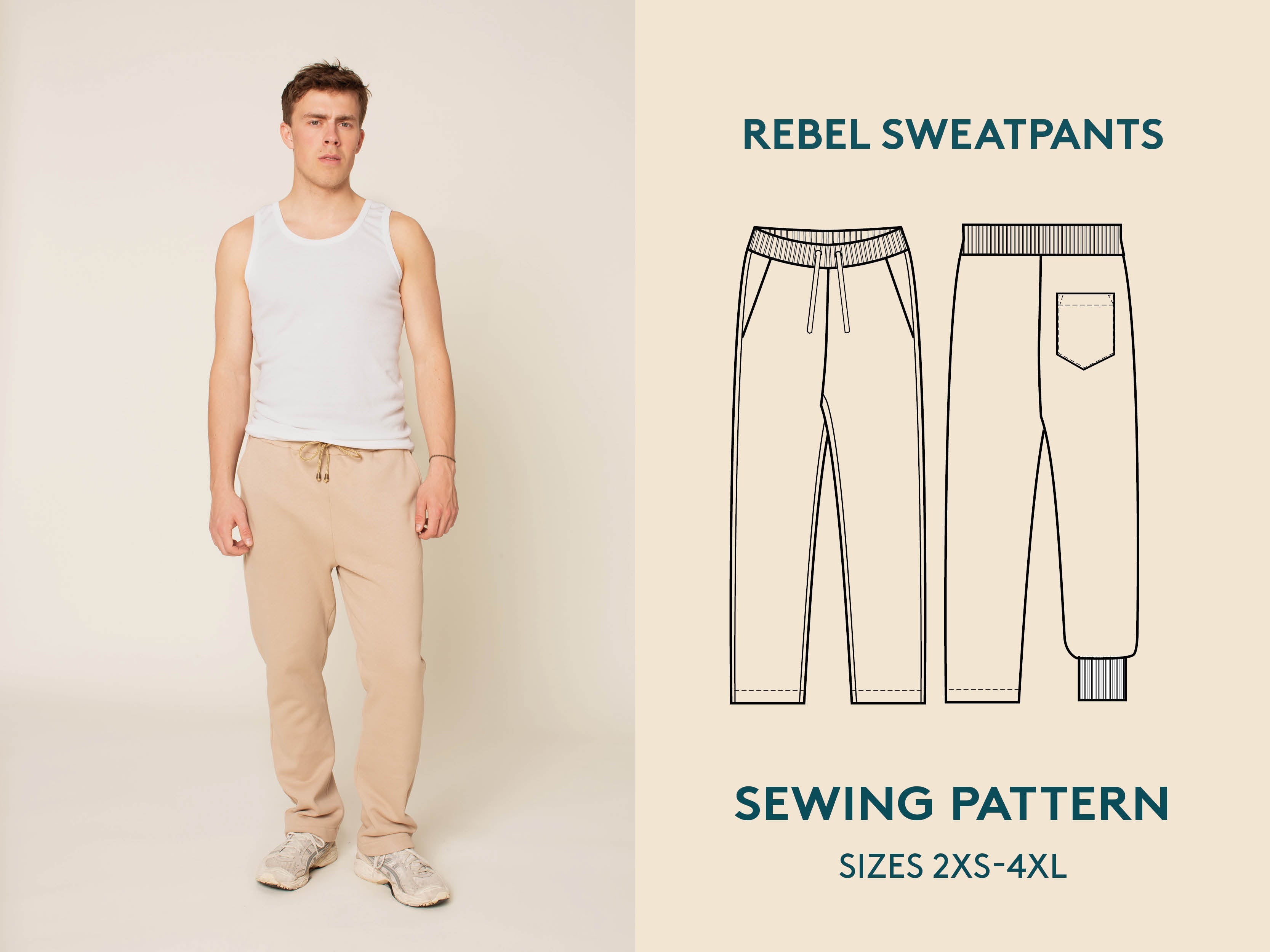 Rebel Joggers - Sewing Pattern  | Wardrobe By Me