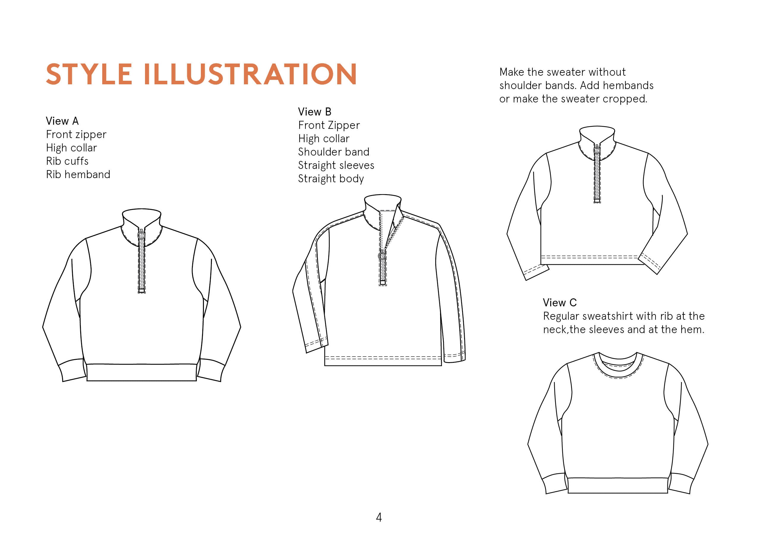 Half Zipper Sweater - Sewing Pattern | Wardrobe By Me