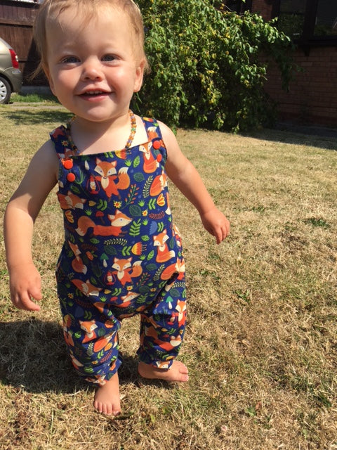 PDF Pattern - Wild and Free Dungarees - Child | Waves & Wild