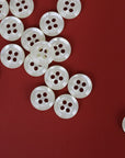 Classic Shirt Buttons - 12mm - Off-White