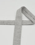 Bias Binding - Stretch Cotton Jersey - Light Grey Marle