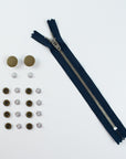 Jeans Hardware Set - Zipper Fly