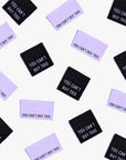6 Woven Labels - 'You can't buy this' Metallic
