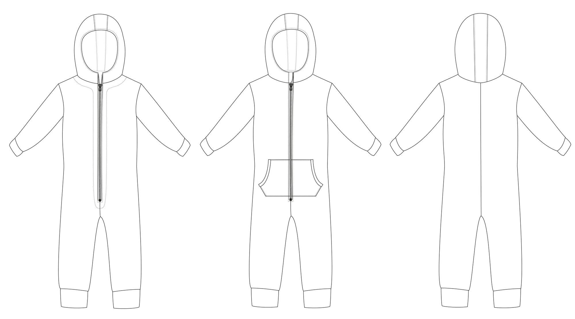 PDF Pattern - Zip Zap Coverall | Waves & Wild